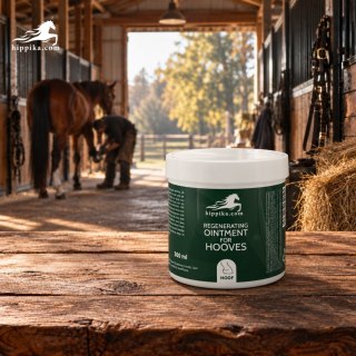 Hippika Maść regeneracyjna do suchych kopyt z olejem wawrzynowym i D-panthenolem 300 ml