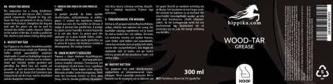 Hippika Smar dezynfekujący i przeciwbakteryjny z dziegciem do kopyt 300 ml