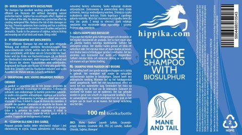 Hippika Szampon dla koni z bio-siarką 100 ml