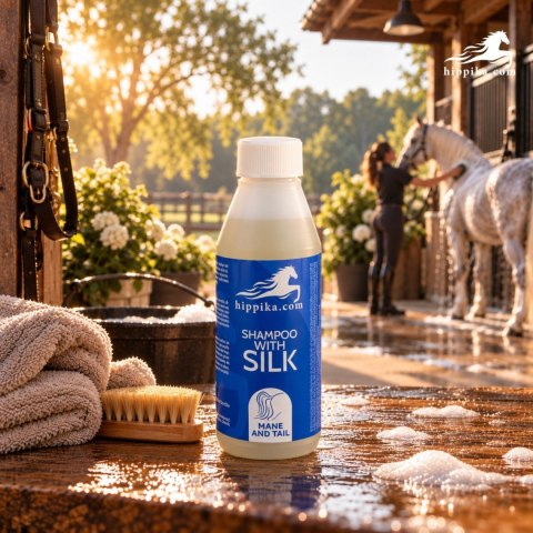 Hippika Szampon dla koni z jedwabiem 100 ml