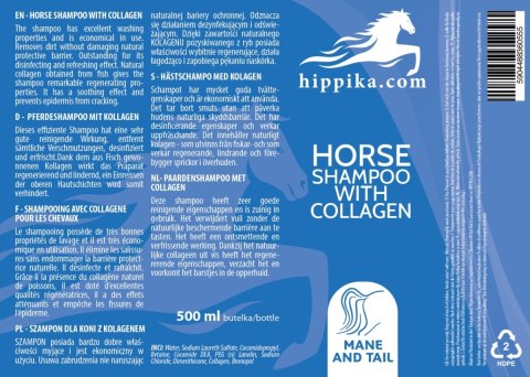 Hippika Szampon dla koni z kolagenem 500 ml