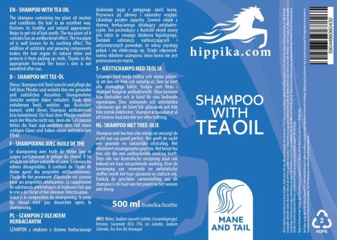 Hippika Szampon dla koni z olejkiem herbacianym 500 ml