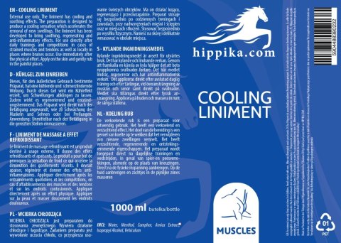 Hippika Wcierka chłodząca dla koni 1000 ml