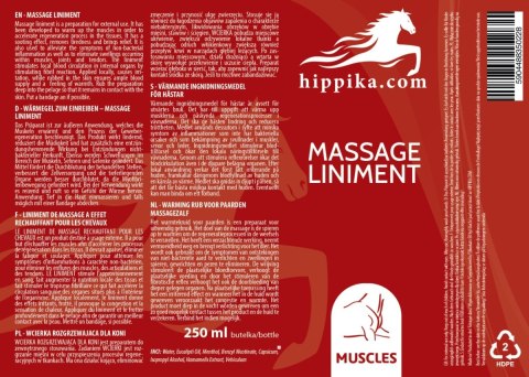 Hippika Wcierka rozgrzewająca dla koni 250 ml