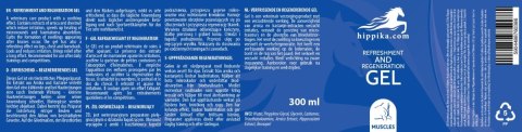 Hippika Żel odświeżająco-regenerujący z arniką i kasztanowcem dla koni 300 ml